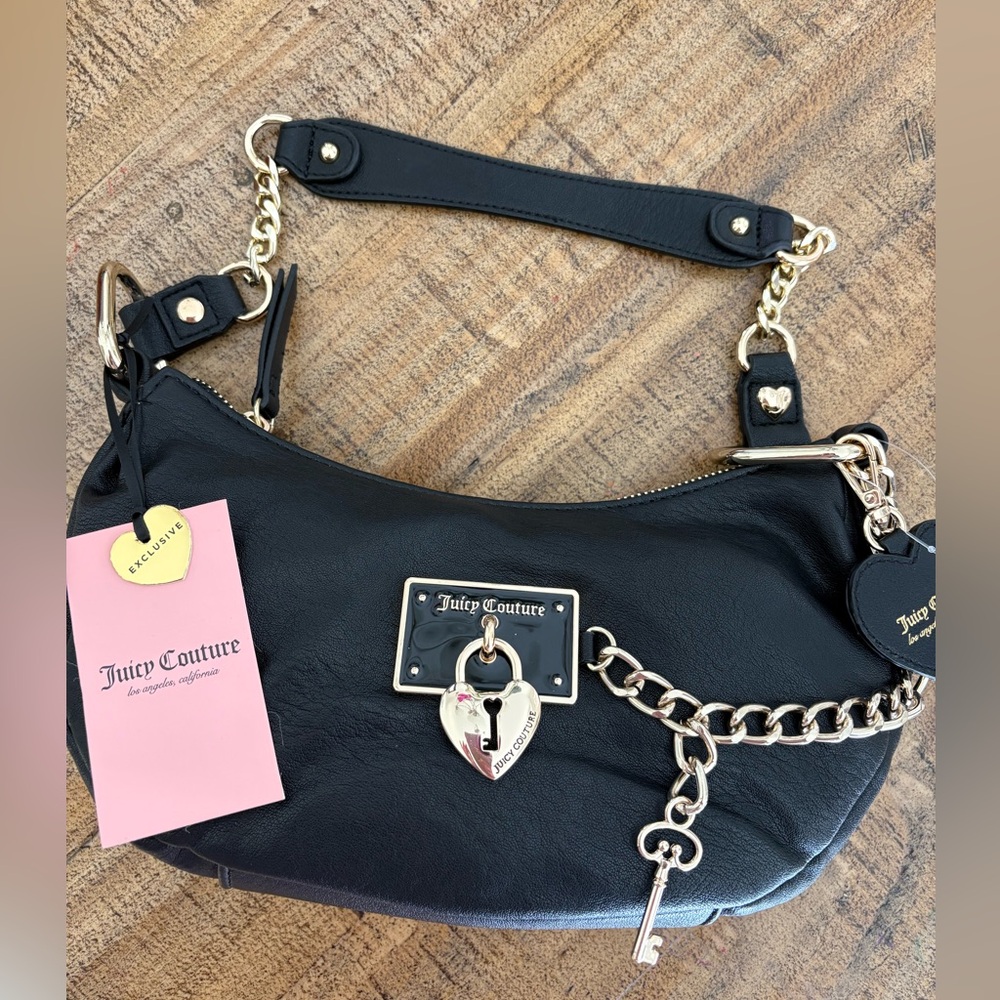 Juicy Couture Plush Lock & Key Bag